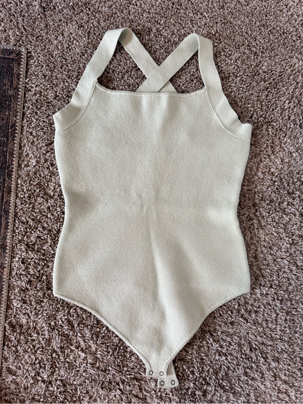 Abercrombie & Fitch Knit Cross-Back Bodysuit